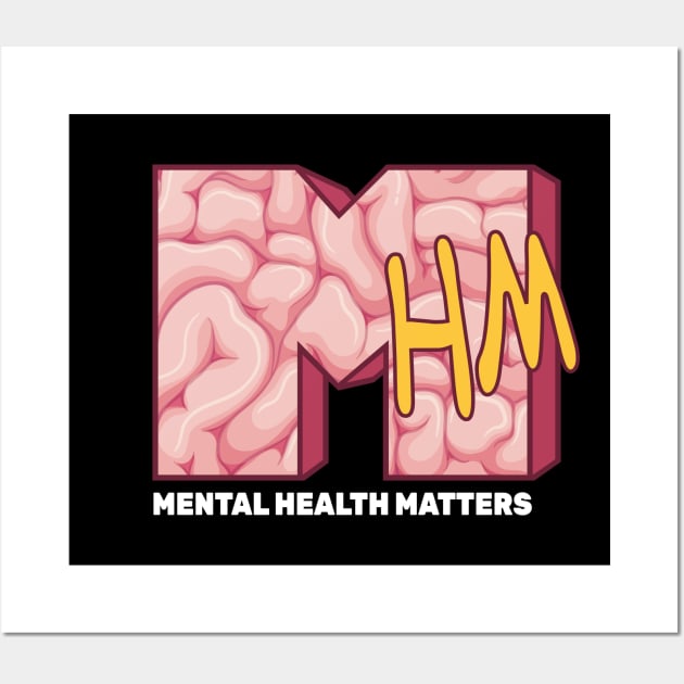 Mental Health Matters Wall Art by sqwear